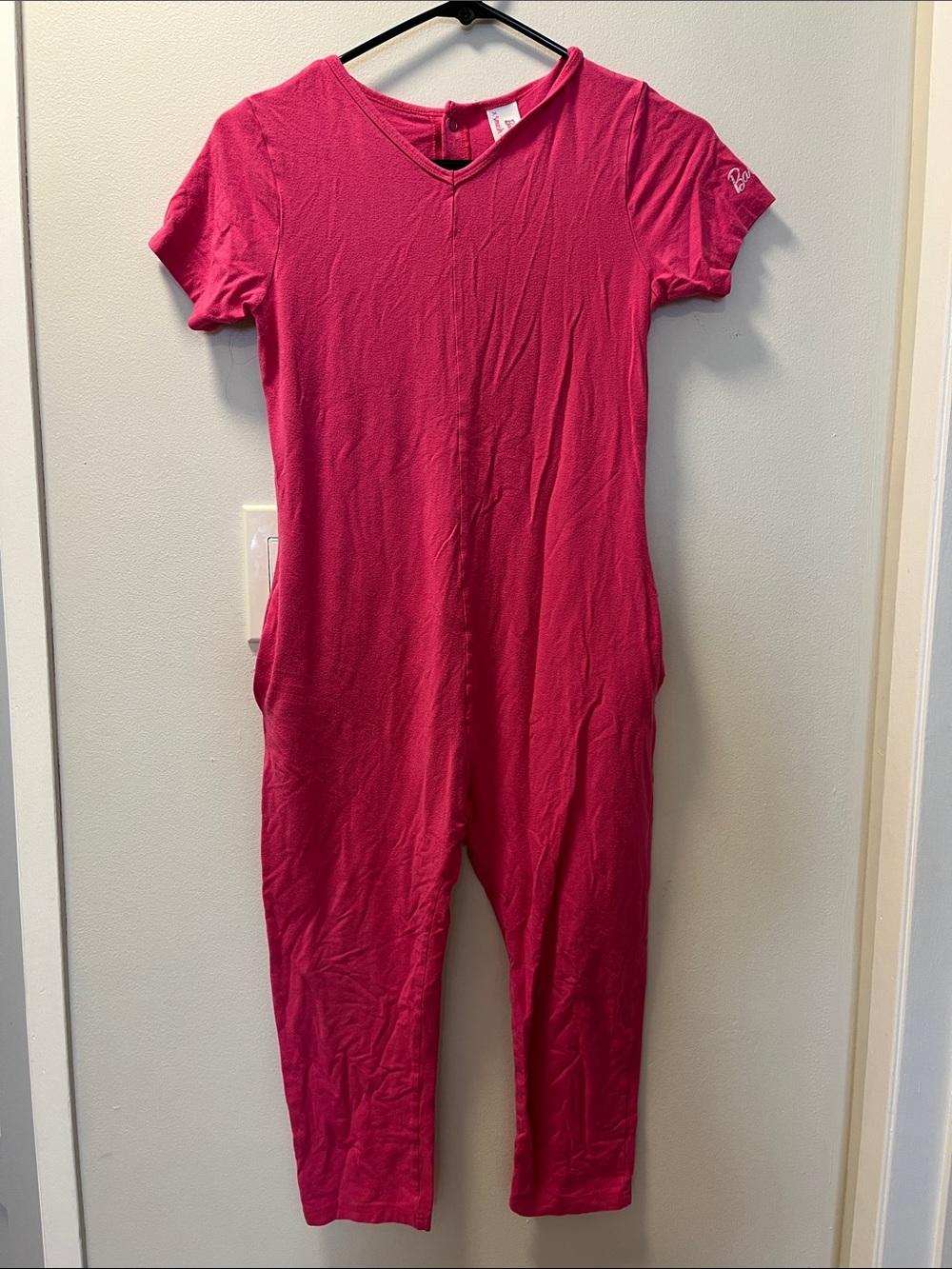 Hot pink barbie one piece